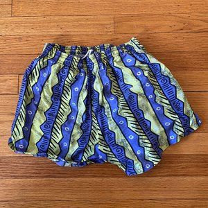 80s vintage patterned shorts neon